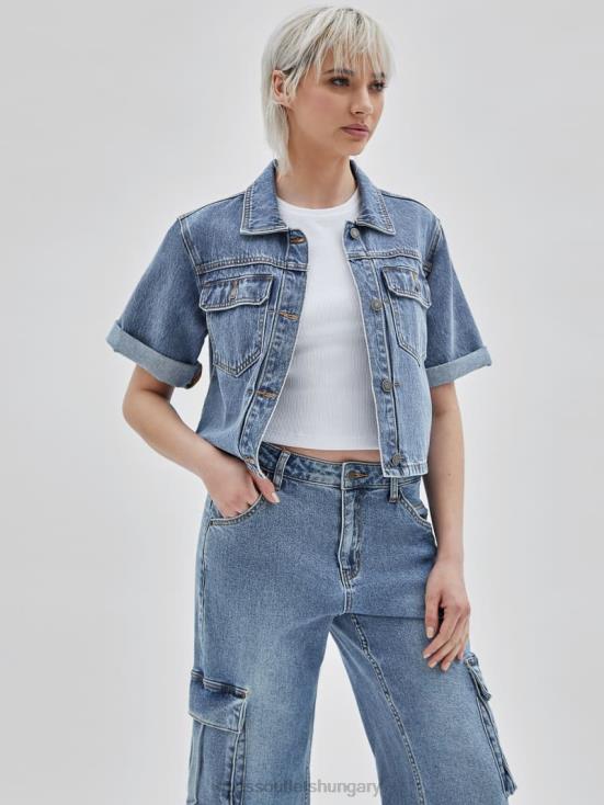 GUESS Go Donna Medium Wash 8ZX4F1371 Originals Denim Workers Shirt