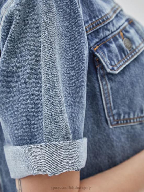 GUESS Go Donna Medium Wash 8ZX4F1371 Originals Denim Workers Shirt