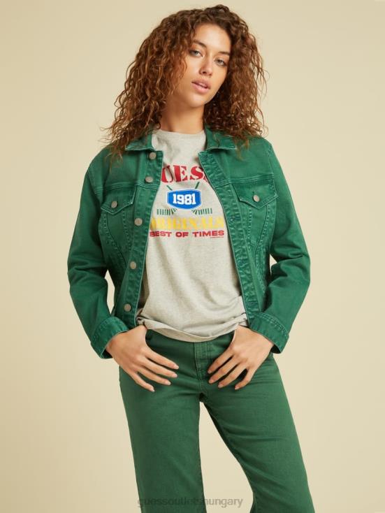 GUESS Go Eternal Green Wash 8ZX4F1806 Originals Dyed Denim Jacket