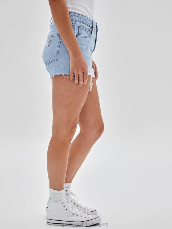 GUESS Go Fez Lt Wash 8ZX4F122 Originals Kit Destroyed Denim Shorts