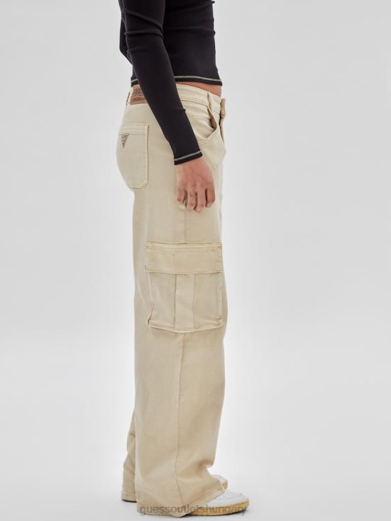 GUESS Go Laurie Tan Wash 8ZX4F170 Originals Kit Cargo Jeans