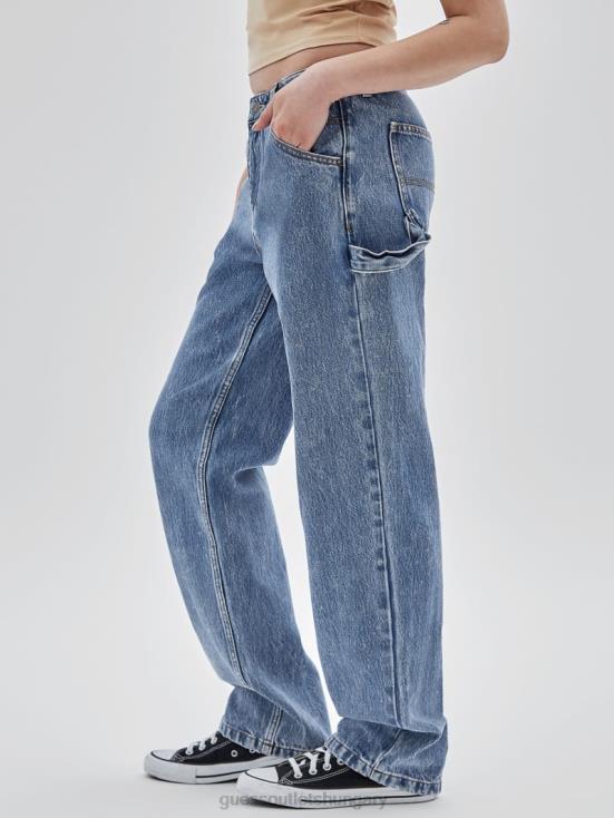 GUESS Go Medium Indigo Acid Was 8ZX4F150 Originals Kit Acid Washed Carpenter Jeans