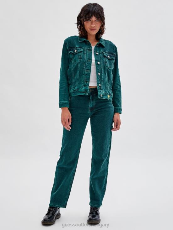 GUESS Go Riddler Green Wash 8ZX4F160 Originals x Batman Embossed Carpenter Jeans