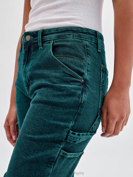 GUESS Go Riddler Green Wash 8ZX4F160 Originals x Batman Embossed Carpenter Jeans