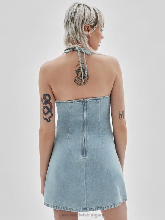 GUESS Go Smoked Lt Wash 8ZX4F308 Originals Vintage Denim Dress