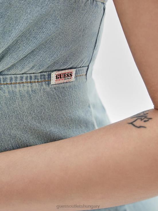 GUESS Go Smoked Lt Wash 8ZX4F308 Originals Vintage Denim Dress
