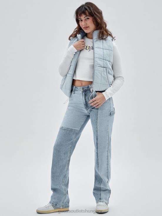 GUESS Go Venice Lt Wash 8ZX4F1276 Originals Denim Puffer Vest