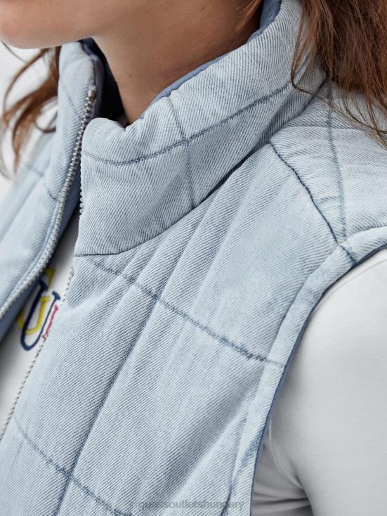 GUESS Go Venice Lt Wash 8ZX4F1276 Originals Denim Puffer Vest