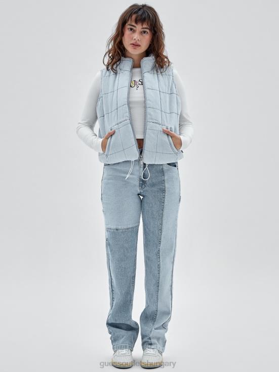 GUESS Go Venice Lt Wash 8ZX4F1276 Originals Denim Puffer Vest