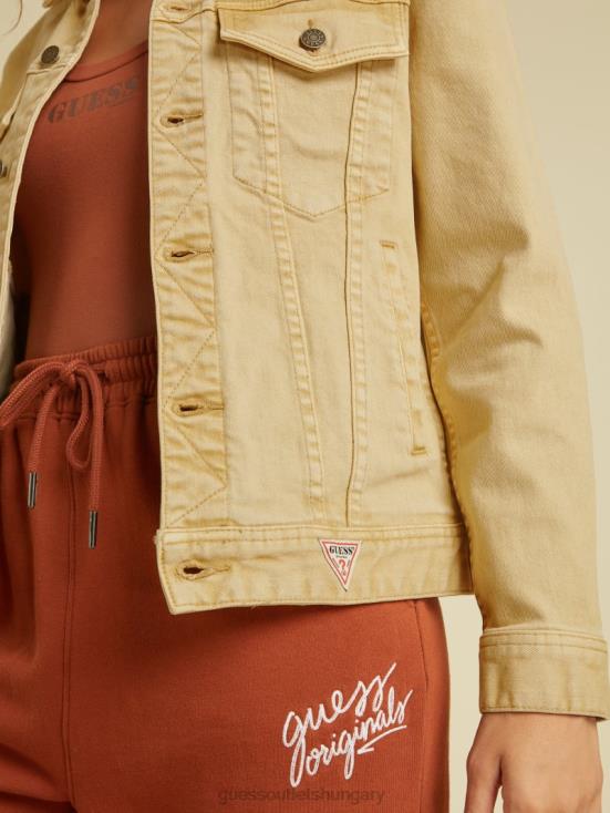 GUESS Go Vintage Tan Wash 8ZX4F1850 Originals Dyed Denim Jacket