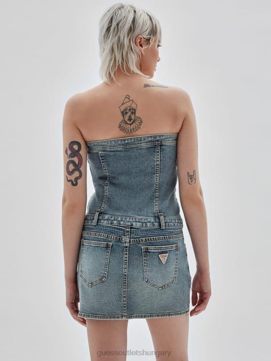 GUESS Go Vintage Tinted Medium 8ZX4F362 Originals Vintage Strapless Dress