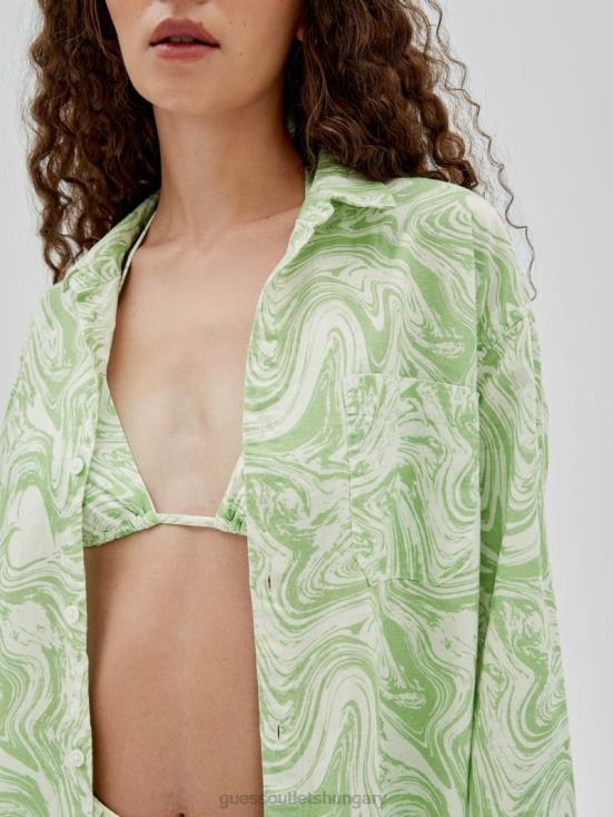 GUESS Green Spring Multi 8ZX4F1350 Originals x J Balvin AOP Shirt