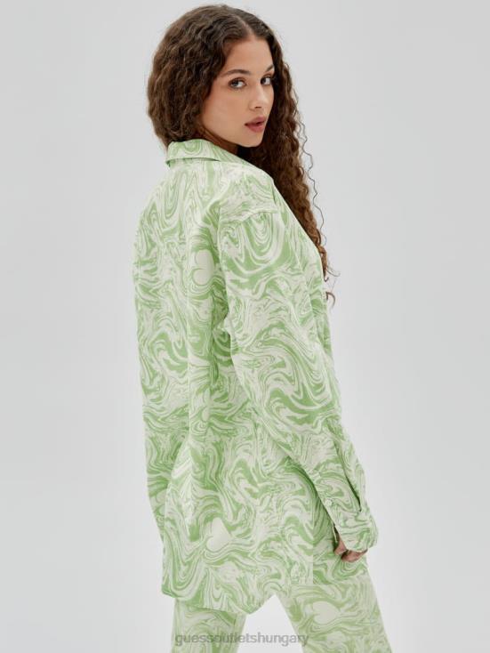 GUESS Green Spring Multi 8ZX4F1350 Originals x J Balvin AOP Shirt