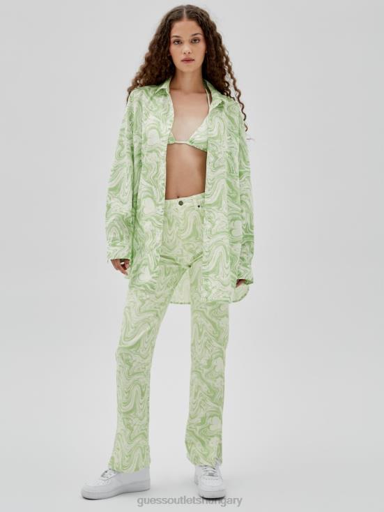 GUESS Green Spring Multi 8ZX4F1350 Originals x J Balvin AOP Shirt