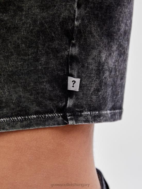 GUESS Jet Black Multi 8ZX4F1231 Originals x Batman Cropped Baby Tee