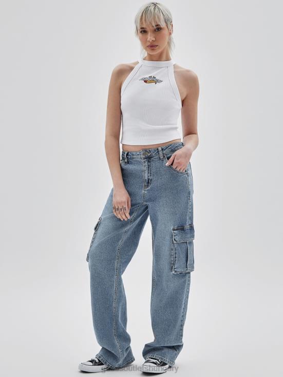 GUESS Pure White 8ZX4F1337 Originals x Hot Wheels Logo Tank