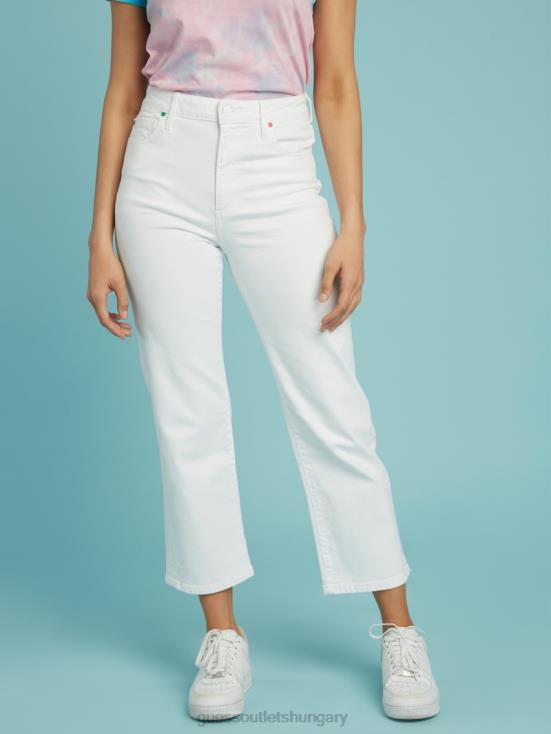 GUESS Pure White 8ZX4F162 FriendsWithYou Super High-Rise Jeans