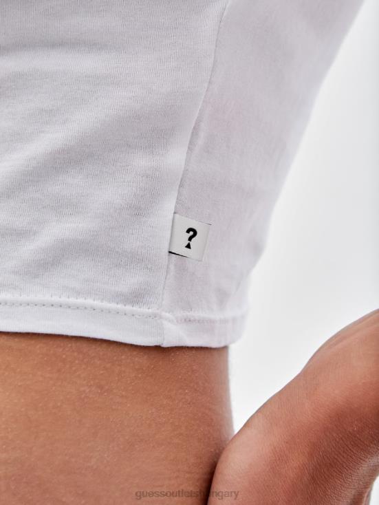 GUESS Pure White Multi 8ZX4F1298 Originals x Batman Raglan Cropped Baby Tee