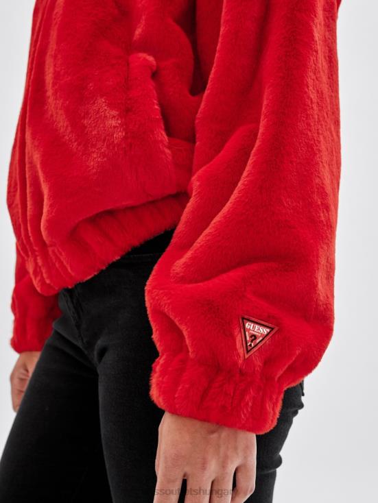 GUESS Rapid Red 8ZX4F1833 Originals x Betty Boop Faux-Fur Jacket