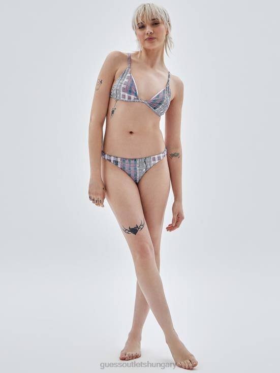 GUESS Sandy Shore Multi 8ZX4F2586 Originals Plaid Bikini Bottoms