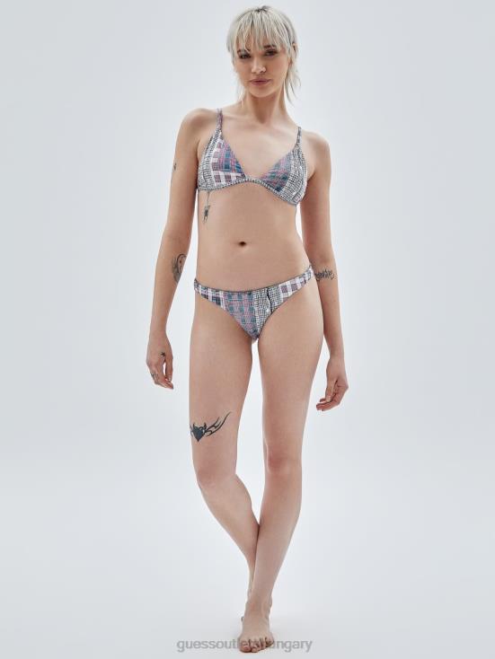 GUESS Sandy Shore Multi 8ZX4F2586 Originals Plaid Bikini Bottoms