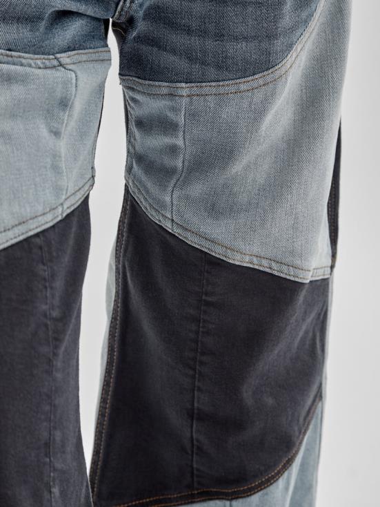 GUESS Upcycled Dark Wash Multi 8ZX4F184 Originals x Homeboy Upcycled Wide-Leg Patchwork Jeans