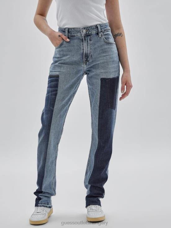 GUESS Upcycled Denim Multi 8ZX4F157 Originals x Homeboy Upcycled Paneled Jeans