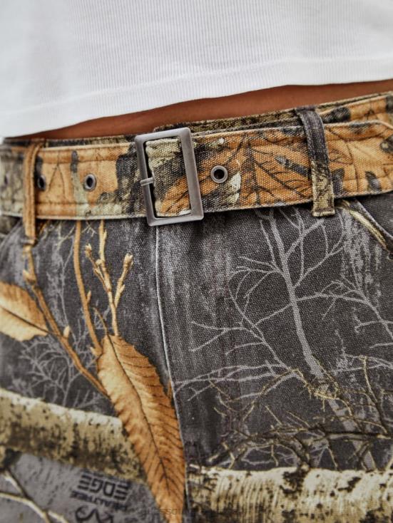 GUESS Washed Out Black Multi 8ZX4F285 Originals x RealTree Printed Mini Skirt