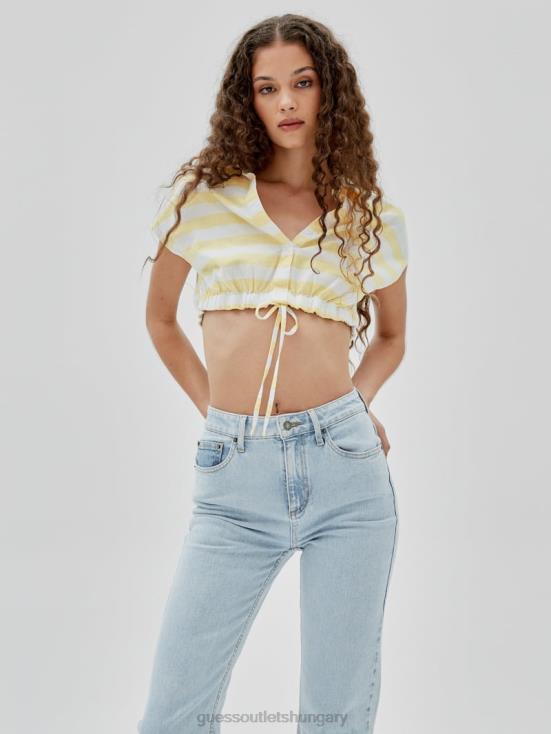 GUESS Yellow Sunspots Multi 8ZX4F1349 Originals x J Balvin Striped Top