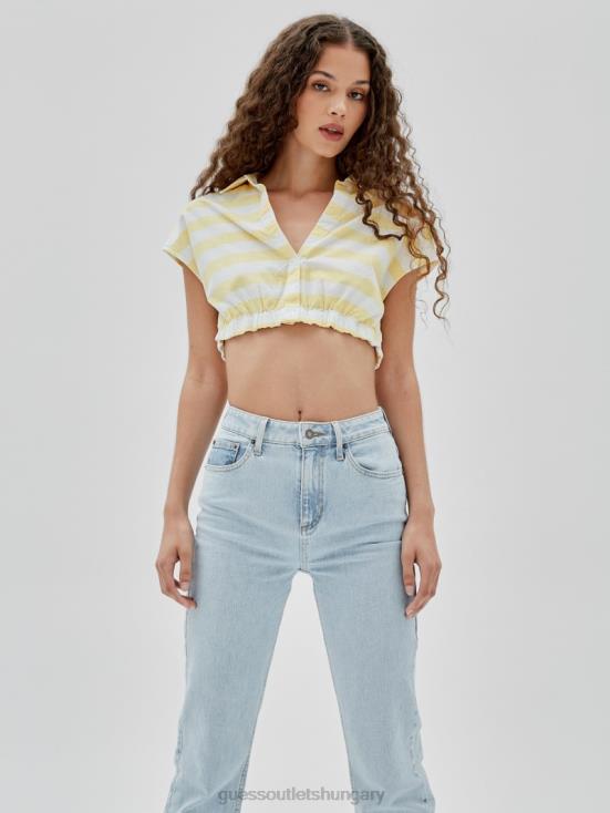 GUESS Yellow Sunspots Multi 8ZX4F1349 Originals x J Balvin Striped Top