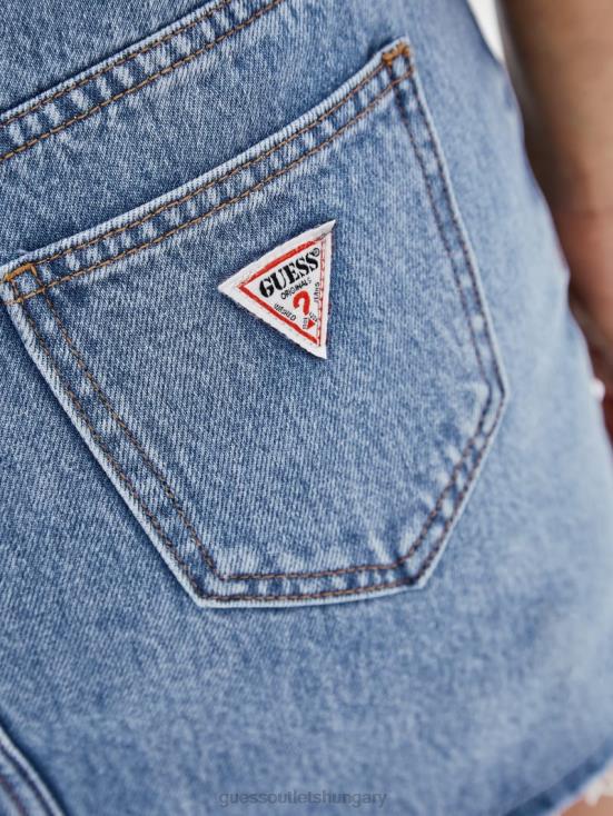 GUESS Go Kitty Medium Wash 8ZX4F131 Originals Belted Denim Skirt