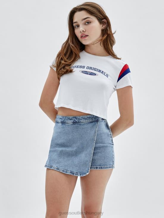 GUESS Pure White 8ZX4F1310 Originals Baby Tee