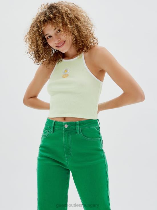 GUESS Soft Jade 8ZX4F1208 Originals Ringer Tank